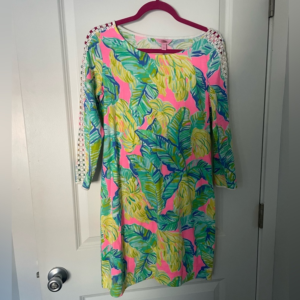 NWOT Lilly Pulitzer Marlowe Sample Dress in Banana Leaf Print